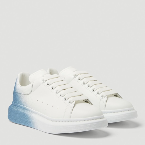 New Alexander McQueen Oversize Dégradé Spray Glitter Sneakers Size 38 - Picture 9 of 12